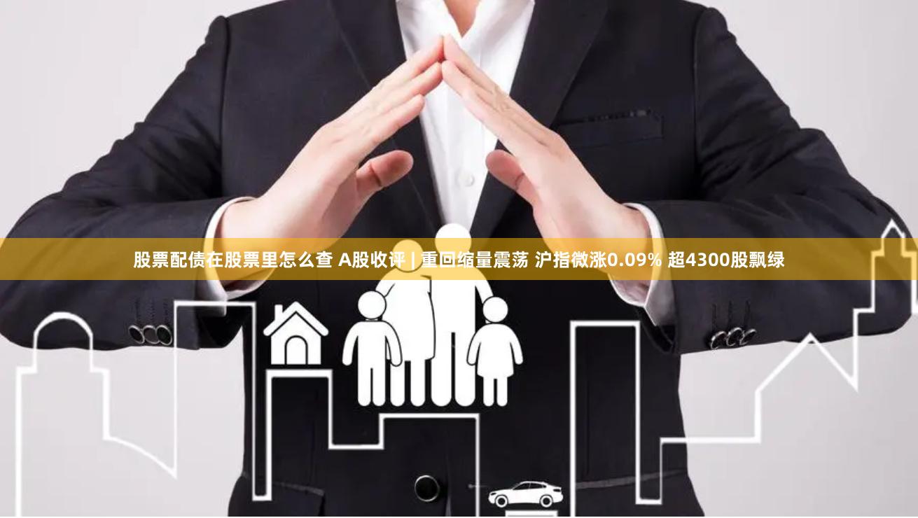 股票配债在股票里怎么查 A股收评 | 重回缩量震荡 沪指微涨0.09% 超4300股飘绿